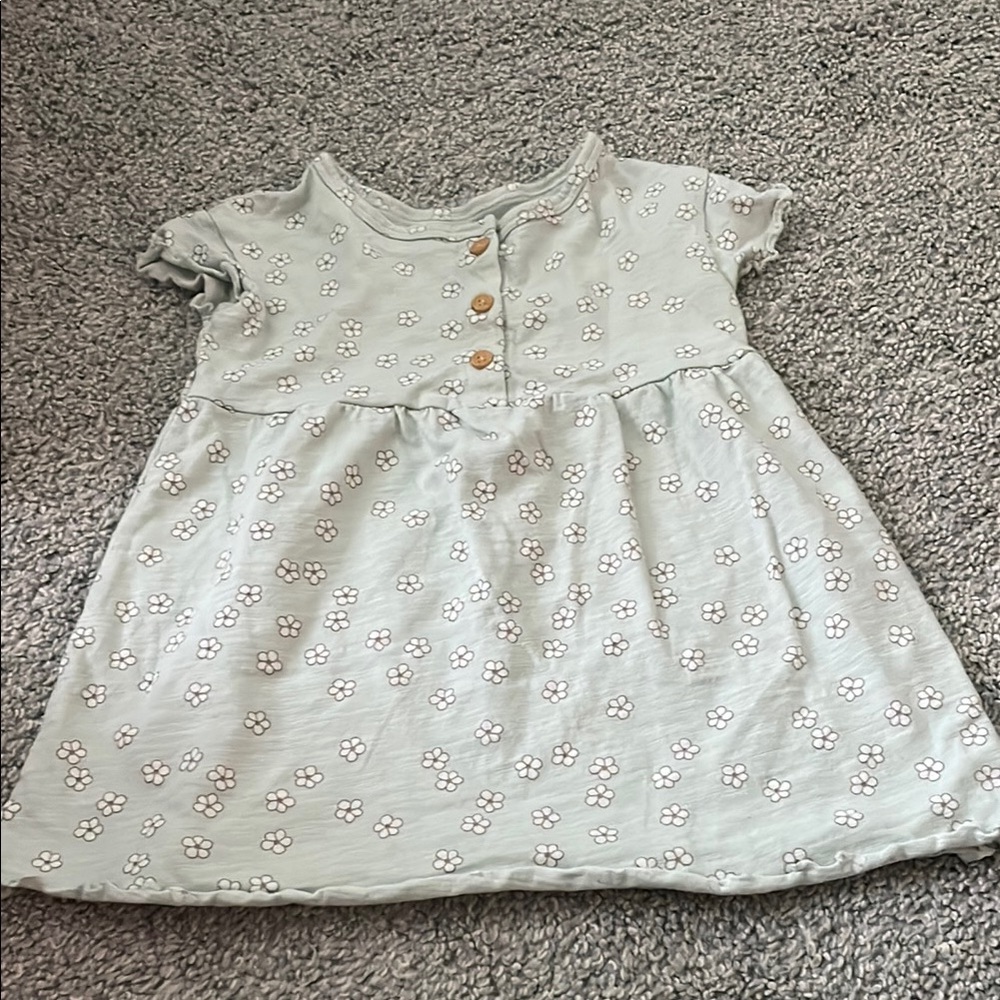 Floral Button-Up Baby Dress